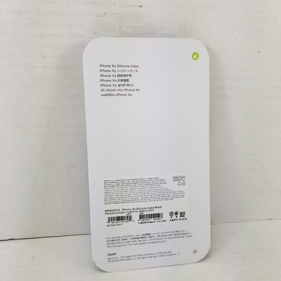 iPhone XS Silicone Case Black Genuine OEM - Picture 2 of 3